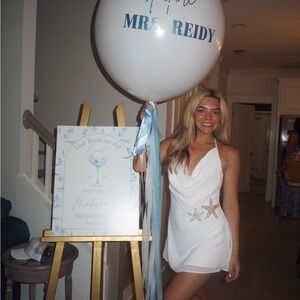 White Starfish Party Dress